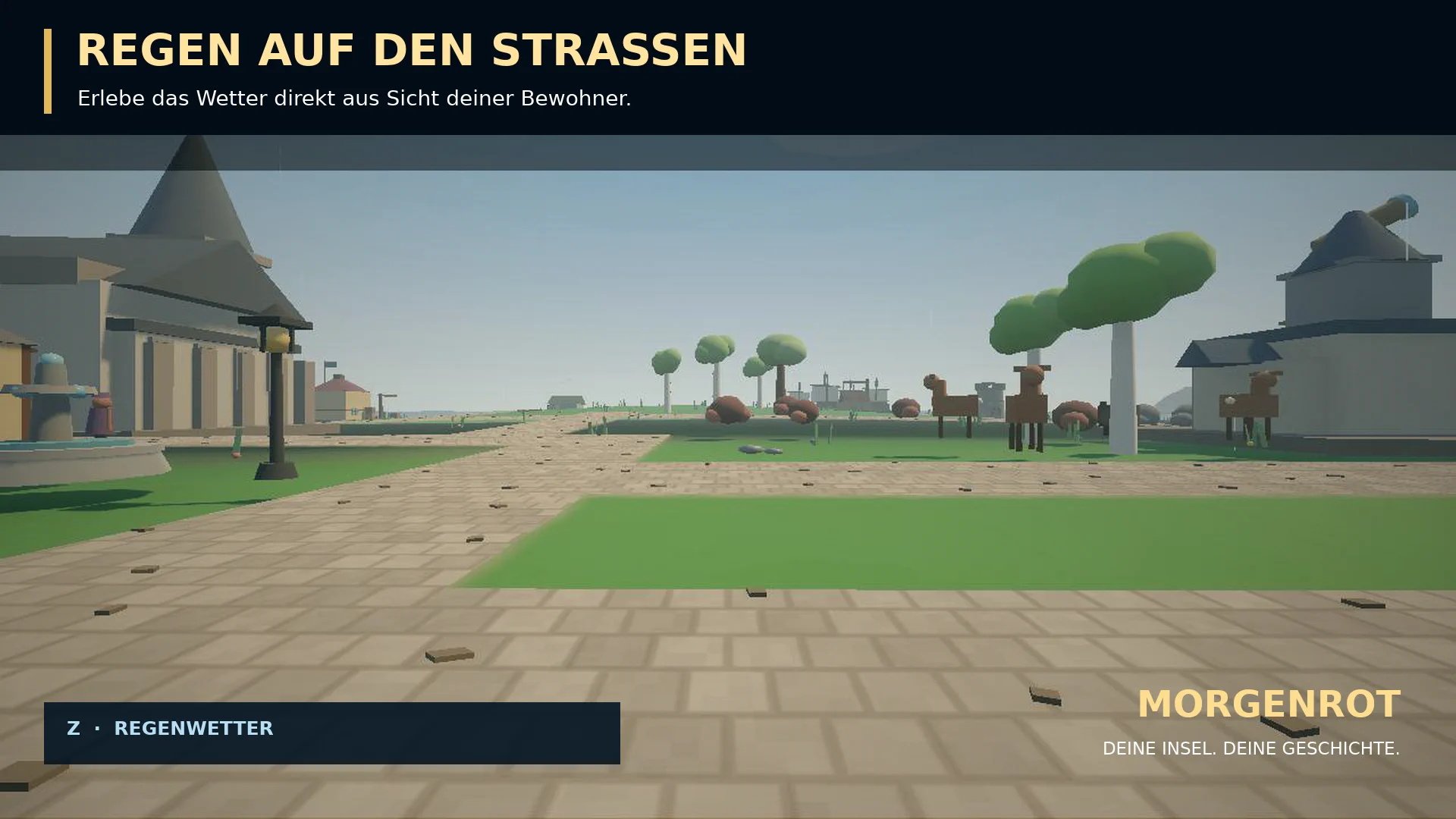 Regen verändert die Straßen